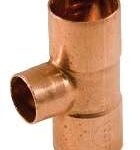 COPPER STRAIGHT TEE 3/4X1/2X1/2-IN