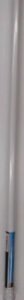 SHOWER CURTAIN ROD WHITE 36 TO 62IN