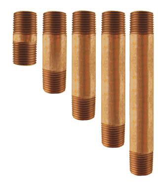 RED BRASS NIPPLE 1 X 2-1/2-IN