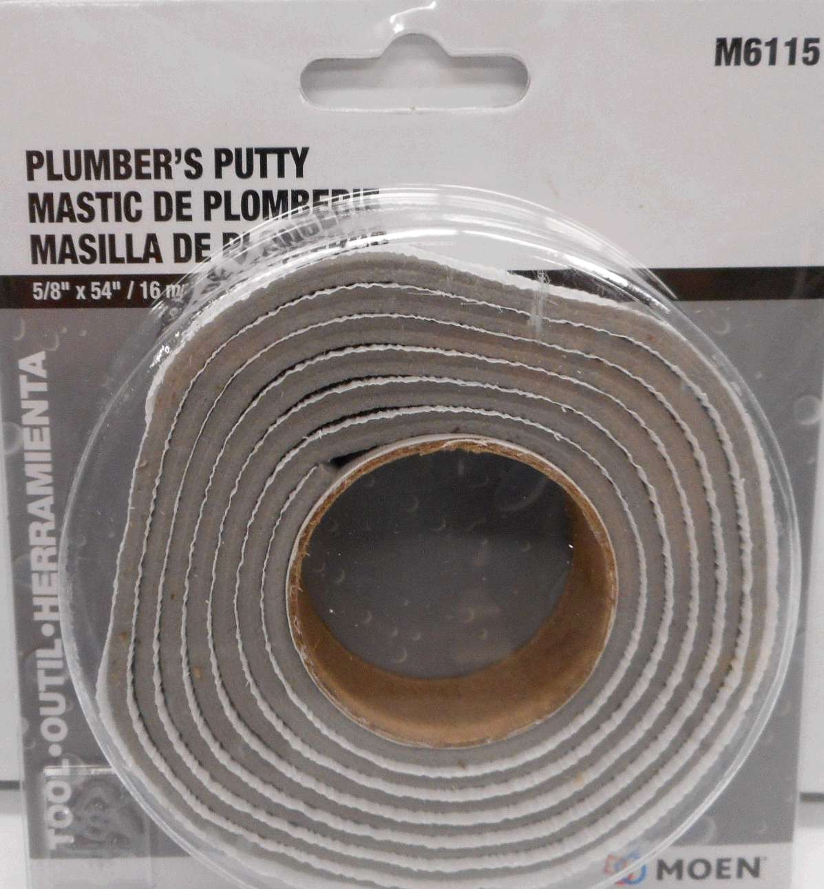 PLUMBER S PUTTY TAPE 5/8 X 54-IN