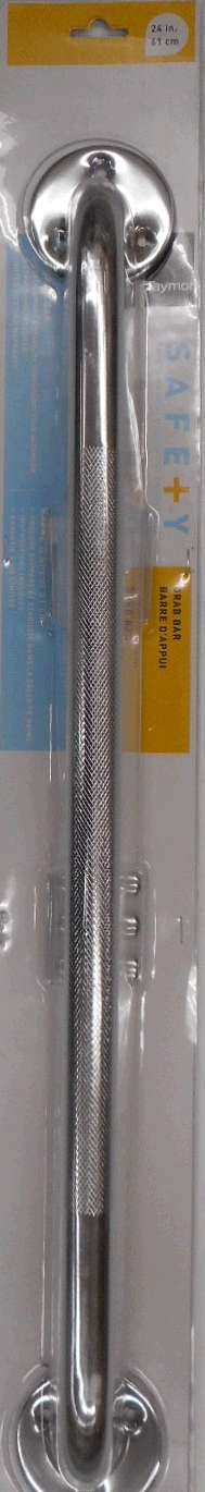 GRAB BAR POLISHED STAINLESS 1X24-IN
