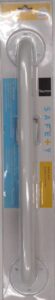 GRAB BAR WHITE STAINLESS 1X18-IN
