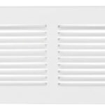METAL SIDEWALL GRILLE 12X8-IN WHITE