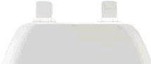 WOOD TOILET SEAT ELONGATED WHITE