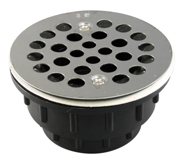 SHOWER DRAIN 2 PIECE ABS STAINLESS