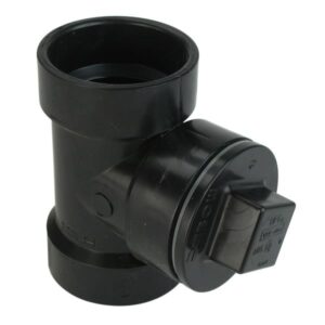 ABS CLEANOUT TEE 4-IN