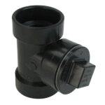ABS CLEANOUT TEE 4-IN
