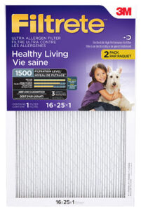 FURNACE FILTER MPR 1500 16X25IN 2PK