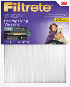 FURNACE FILTER MPR 1500 20X25IN 2PK