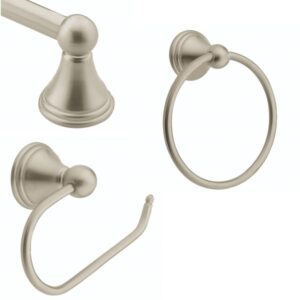 BATH KIT PRESTON NICKEL 3-PC