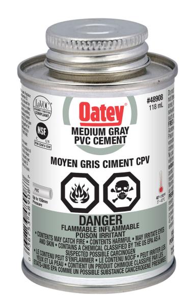 PVC CEMENT MEDIUM GREY 118-ML