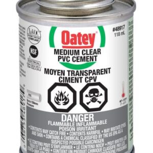 PVC CEMENT MEDIUM CLEAR 118-ML