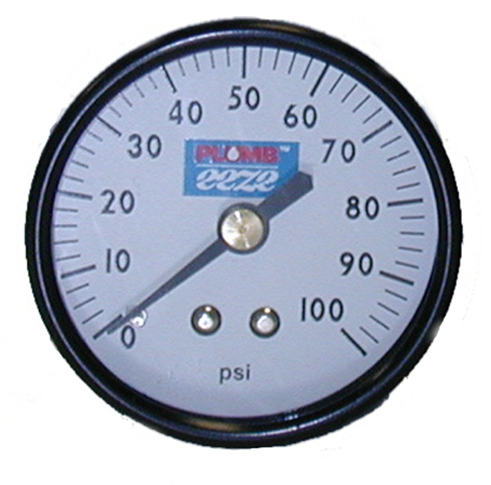 PRESSURE GAUGE 0-100 PSI 1/4-IN
