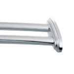 DOUBLE SHOWER ROD CURVED CHROME