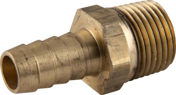BRASS HOSE BARB 1/2ID HOSE X 1/2MIP