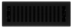 METAL FLOOR REGISTER 3X10-IN BLACK