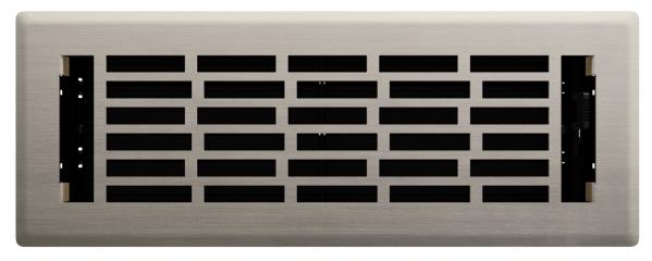 METAL FLOOR REGISTER 3X10-IN NICKEL