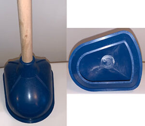 TRI-PLUNGER TOILET PLUNGER
