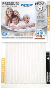 FURNACE FILTER MERV 8 14X25-IN 2PK