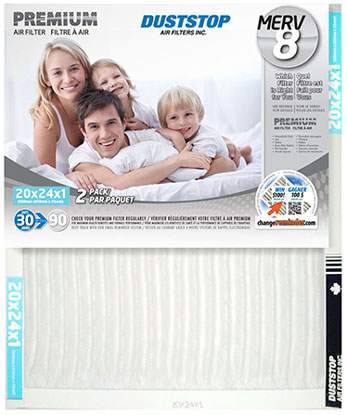 FURNACE FILTER MERV 8 20X24-IN 2PK