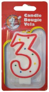 WAX BIRTHDAY CANDLE #3