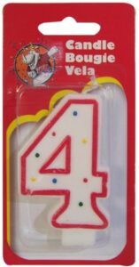 WAX BIRTHDAY CANDLE #4