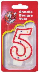 WAX BIRTHDAY CANDLE #5
