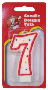 WAX BIRTHDAY CANDLE #7