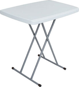 ADJUSTABLE FOLDING TABLE 30-IN