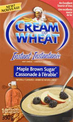 CRM OF WHEAT INSTANT MAPL BRN SUGAR