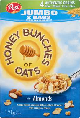 POST HON BNCHS JUMBO OATS W/ALM