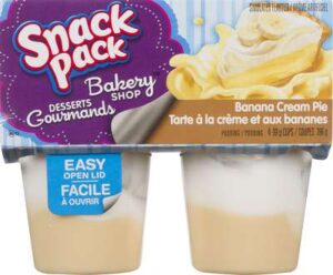 SNACK PACK BANANA CREAM 4X99GR
