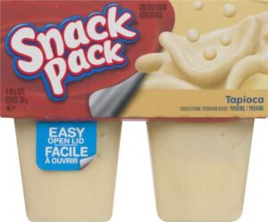 SNACK PACK TAPIOCA 4X99GR