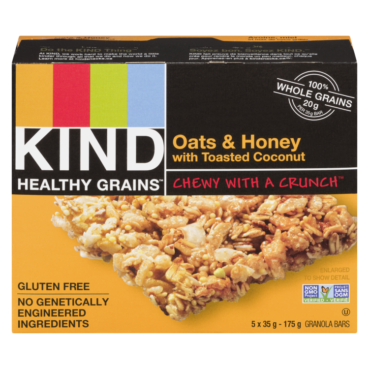 KIND HLTHY GRN OAT HNY 5PK GF