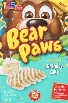 BEAR PAWS BIRTHDAY CAKE