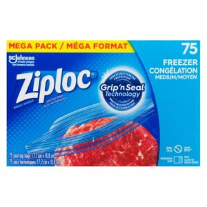 ZIPLOC MED FRZR MEGA PACK 75CT