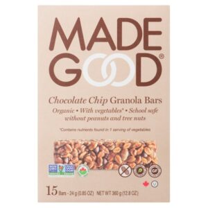 MADE GOOD CHOC CHIP BARS  15PK GF