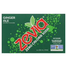 ZEVIA GINGER ALE 6X355ML