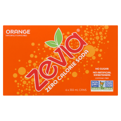 ZEVIA ORANGE SODA 6X355ML
