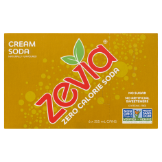 ZEVIA CREAM SODA 6X355ML