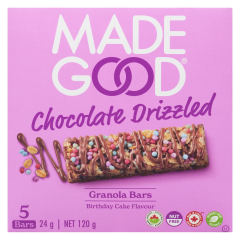 MADE GOOD BARS BD CAKE    DRIZ GF