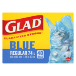 GLAD BLUE REG 74LT