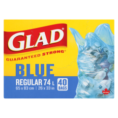 GLAD BLUE REG 74LT