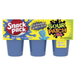 SNACK PACK GEL SOUR BLUE  RASP 6PK