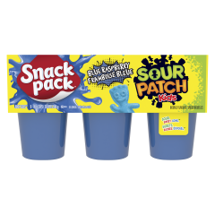 SNACK PACK GEL SOUR BLUE RASP 6PK
