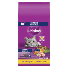 WHISKAS HAIRBALL CTRL DRY CAT FD