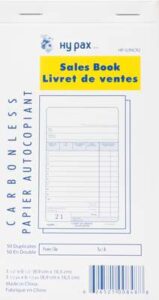 SALES BOOK CARBONLESS