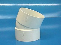 PVC ELBOW 22-1/2 DEGREE 4-IN