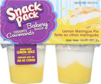 SNACK PACK LEMON MERNGE 4X99GR