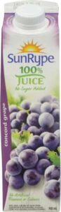 S/RYPE GRAPE 100% JUICE